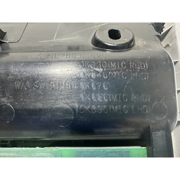 Luz De Teto C/porta Óculos Hilux 2005/2015 Original