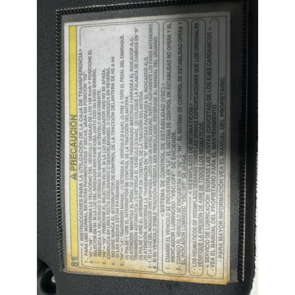 Quebra Sol Esquerdo Toyota Sw4 2016/2021 Original