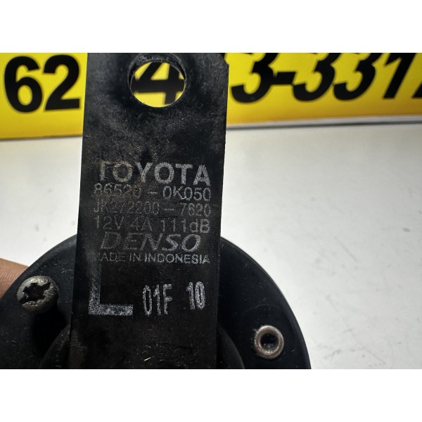 Buzina 12v Hilux Sw4 2016/2019 Original