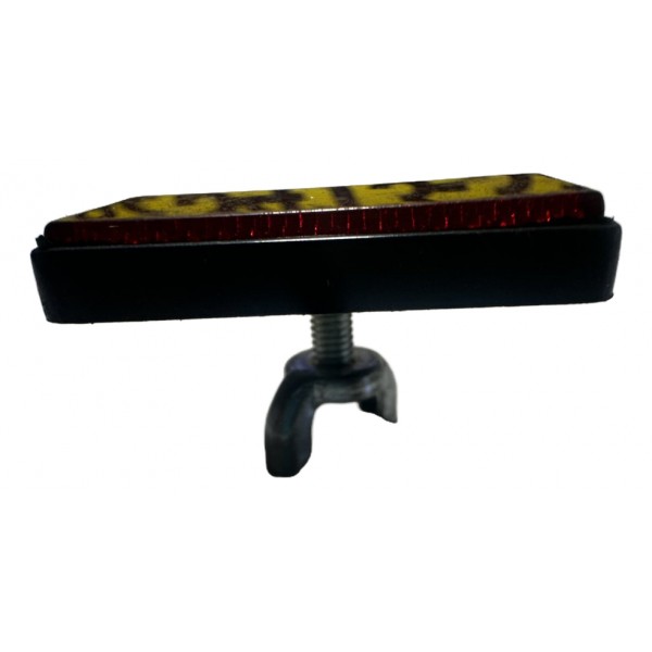 Refletivo Olho De Gato Traseira Rabeta Moto Vermelho