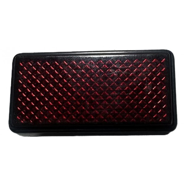 Refletivo Olho De Gato Traseira Rabeta Moto Vermelho