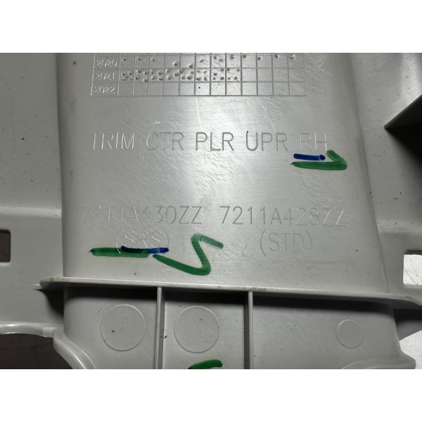 Acabamento Coluna Central Cinto L/d L200 Triton 2016/22 Orig