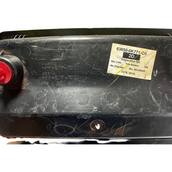 Luz Cortesia Teto Porta Óculos Sw4 Preto 2019 Orig