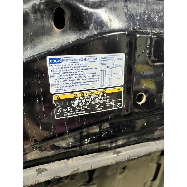 Capô Hilux Preto 2021/2023 Original Detalhe