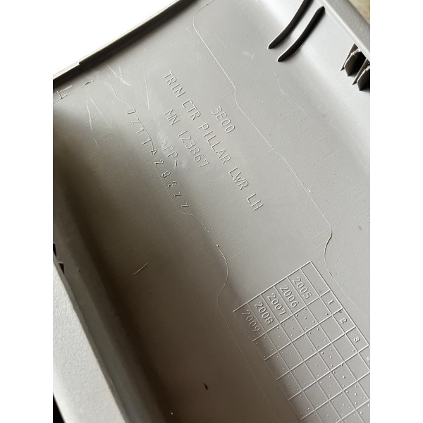 Moldura Coluna Esquerdo Cinto L200 2015 Original Cinza