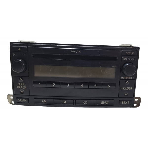 Radio Som Cd Player Toyota Hilux Sw4 06/12 Original