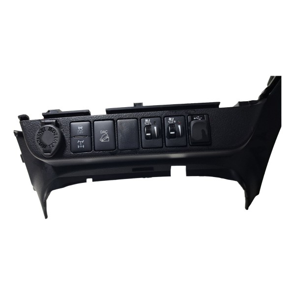 Moldura Painel 12v Botões Falso Hilux 2016/2020 Original